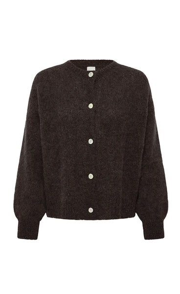 ICHI Marita cardigan 2 - coffee bean