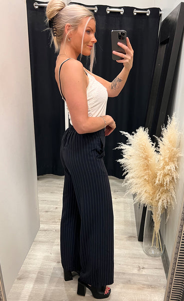 Verina pants - navy/cream