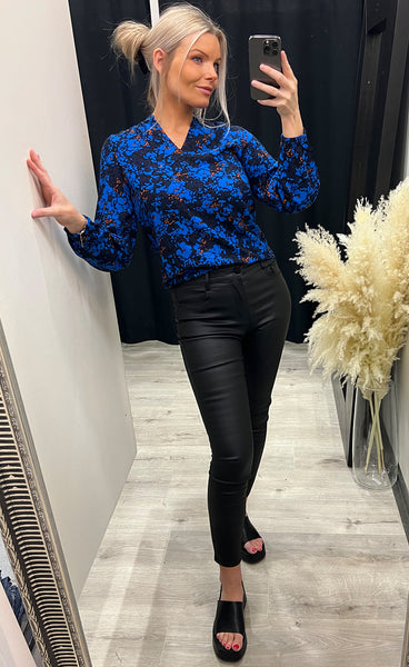 Glowy blouse 1 - princess blue