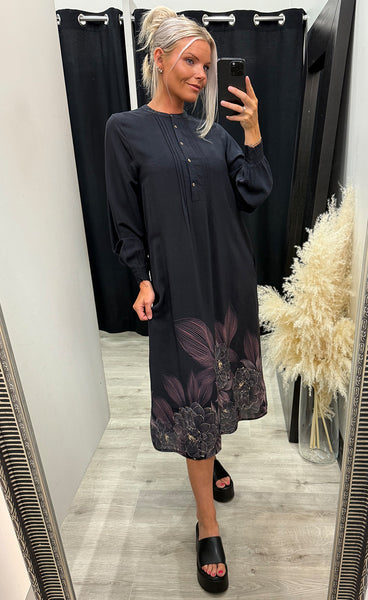 Caroline dress - black blue