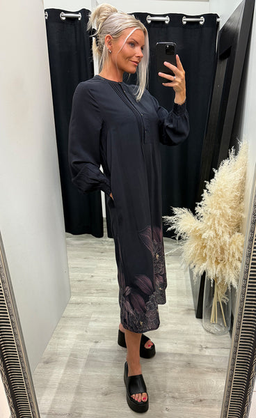 Caroline dress - black blue