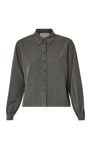 Verina shirt - grey pinstripe