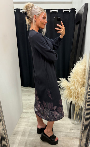 Caroline dress - black blue