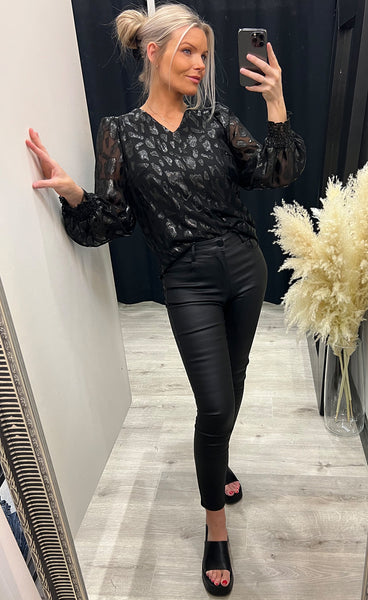 Sparkly blouse 1 - black