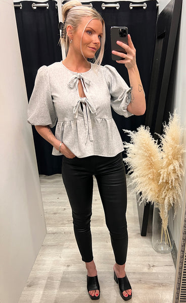 Nell blouse - grey melange