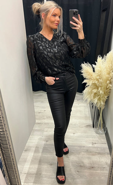 Sparkly blouse 1 - black