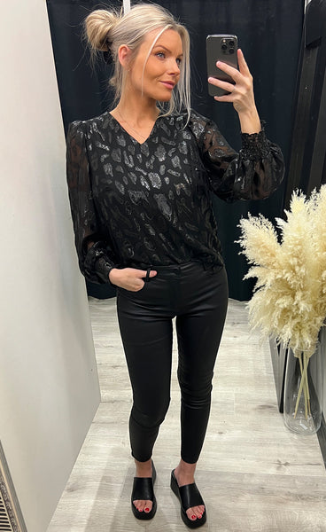 Sparkly blouse 1 - black