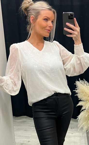 Sparkly blouse 1 - whitecap