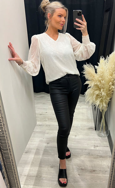 Sparkly blouse 1 - whitecap