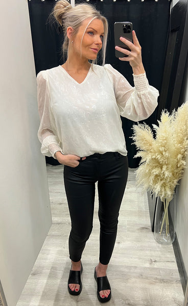 Sparkly blouse 1 - whitecap