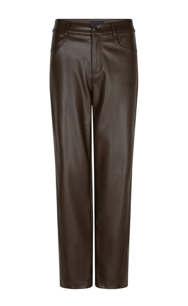 RED BUTTON Catalina faux leather - espresso