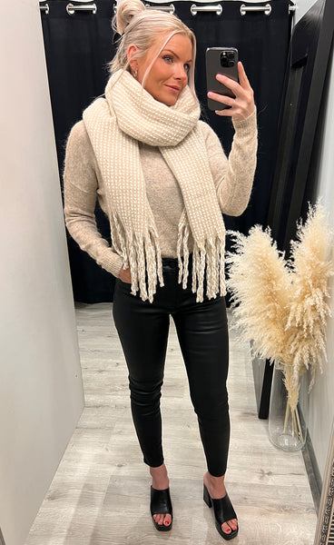 Carlotta scarf - beige mix