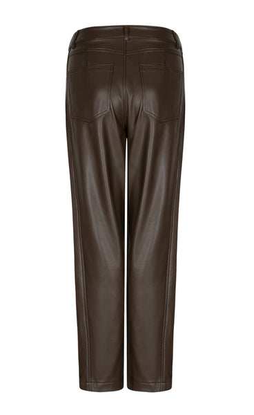 RED BUTTON Catalina faux leather - espresso