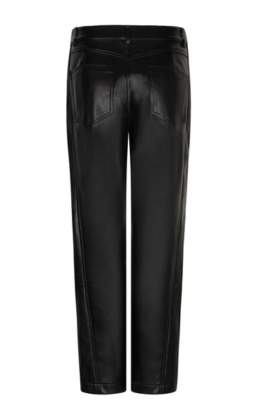 RED BUTTON Catalina faux leather - black
