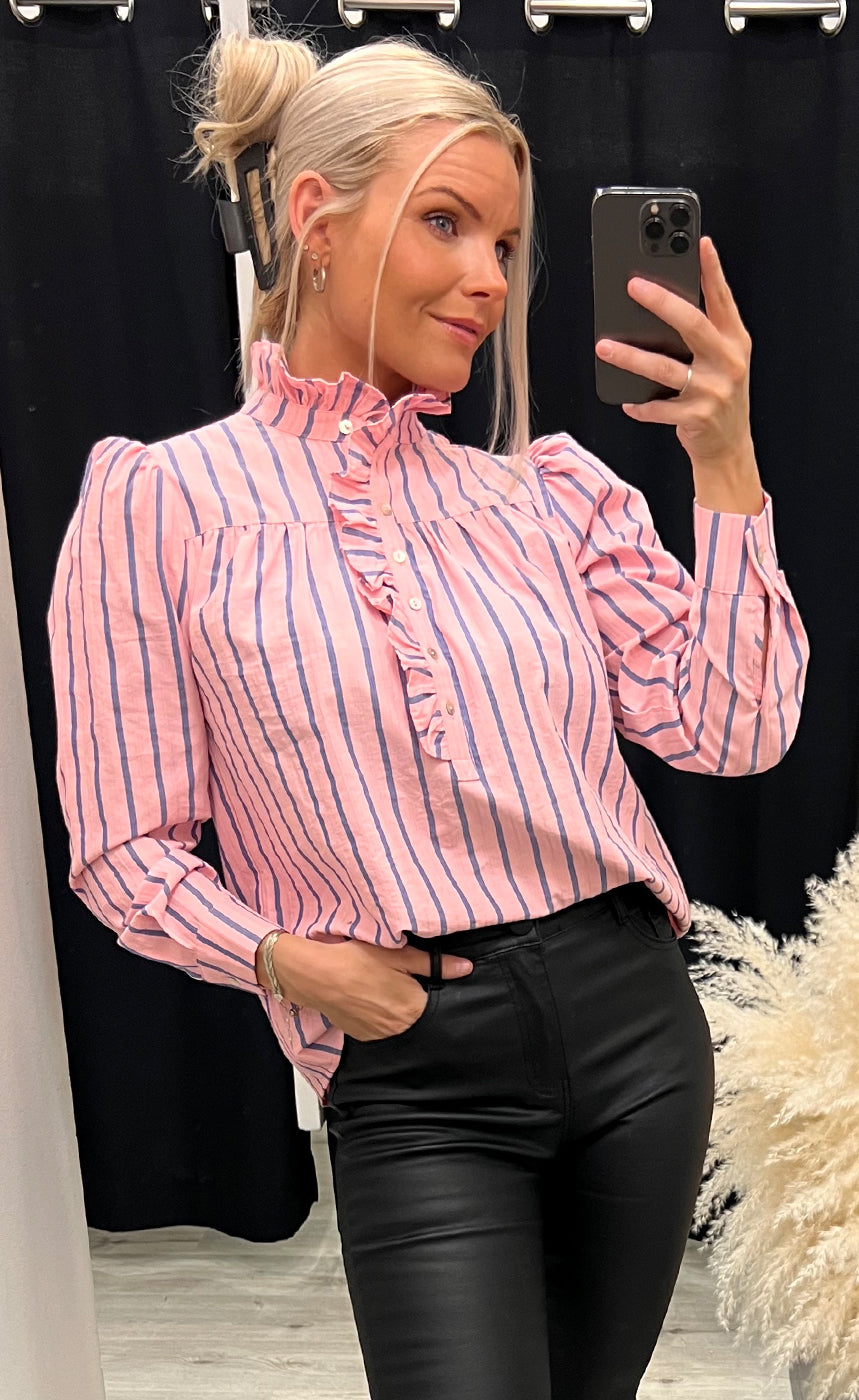 Ariana blouse - pink stripe