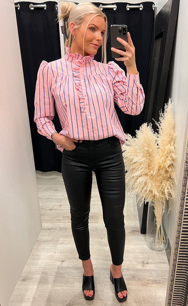 Ariana blouse - pink stripe