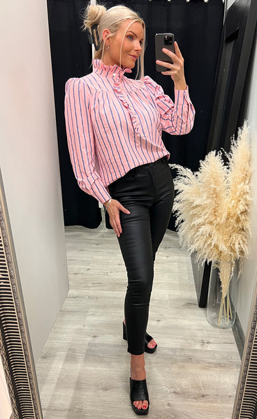 Ariana blouse - pink stripe