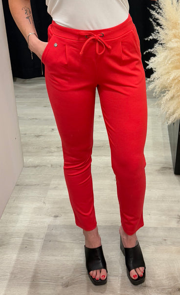 FRANSA stretch pants - coral