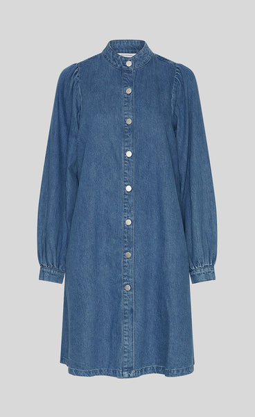 Elena shirt dress - mid blue wash