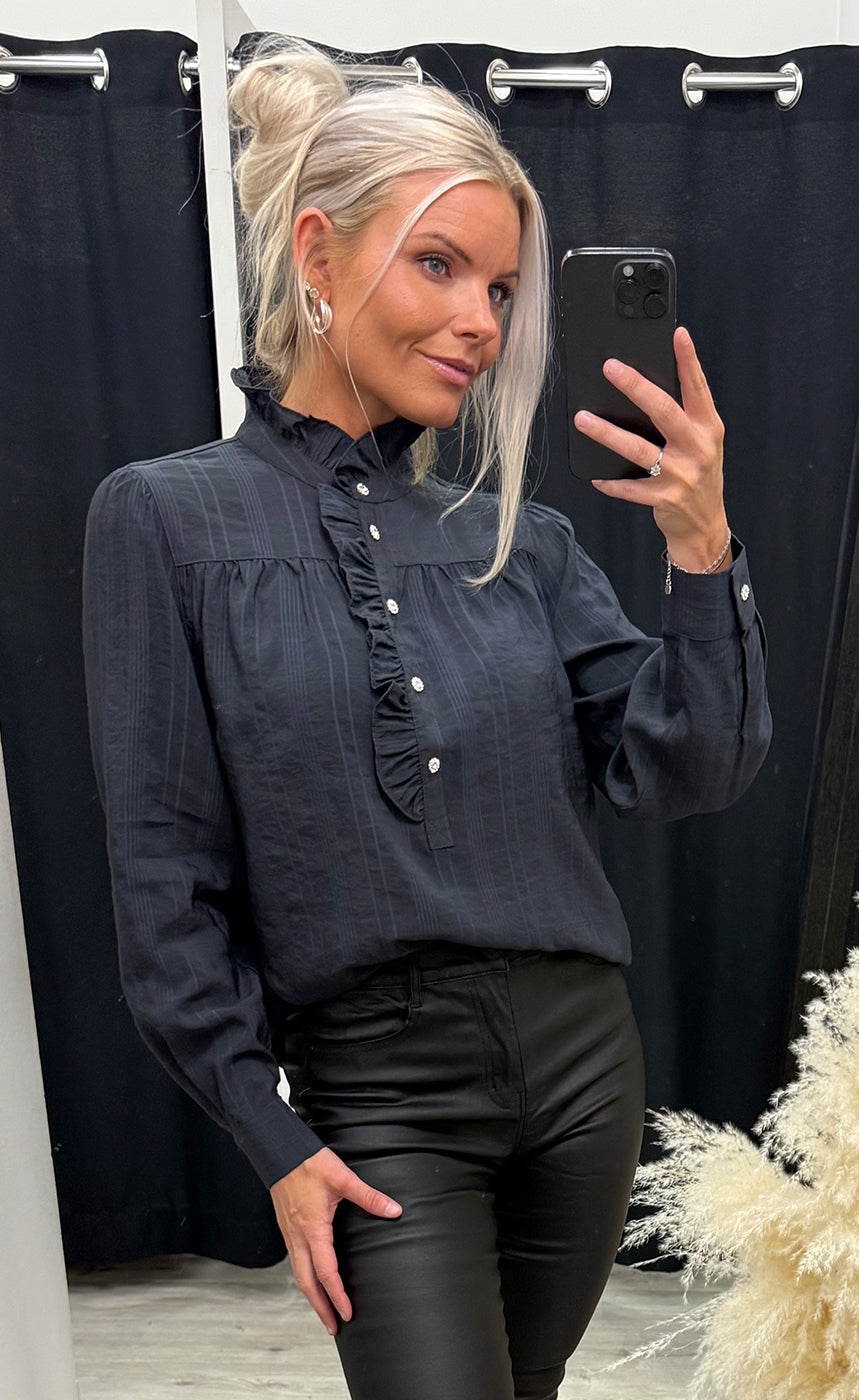 Ariana blouse - navy blue