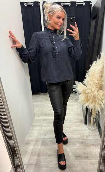 Ariana blouse - navy blue