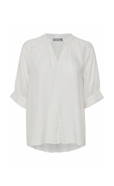 Block blouse - white