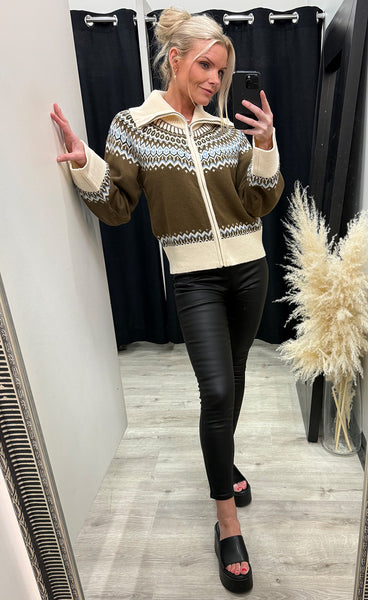 NOELLA N-Marcenia knit cardigan - brown mix