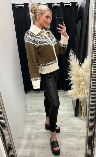NOELLA N-Marcenia knit cardigan - brown mix
