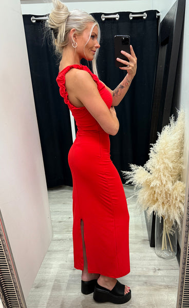 Matine dress 2 - racing red