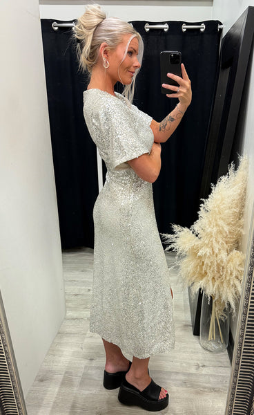 Fauca dress 3 - frosted almond