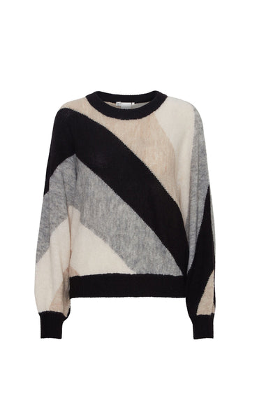 Kamara pullover - black striped