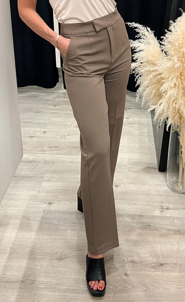 Ellan wide pants - walnut