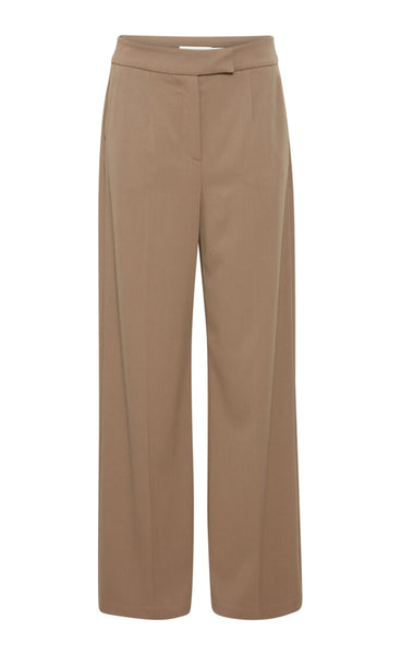 Ellan wide pants - walnut