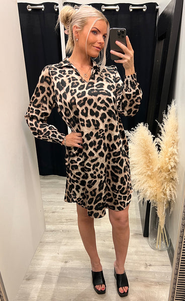 Luna dress - leopard