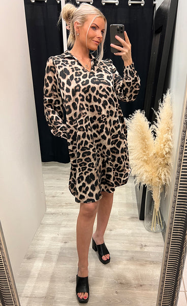 Luna dress - leopard