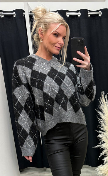NOELLA N-Lai knit - black grey mix