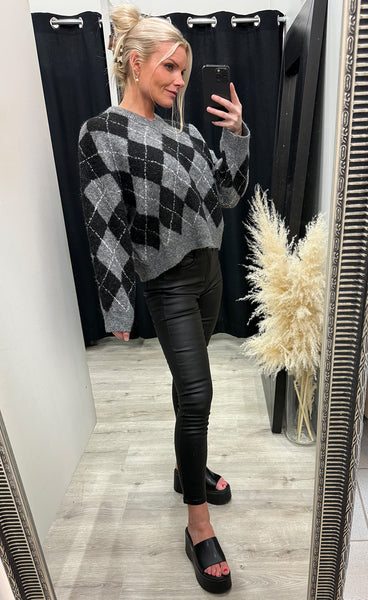 NOELLA N-Lai knit - black grey mix