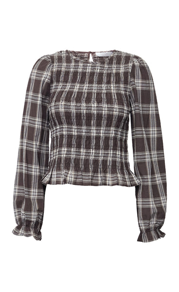 SP Nix blouse - brown check