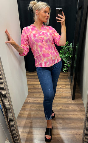 Rica blouse - begonia pink