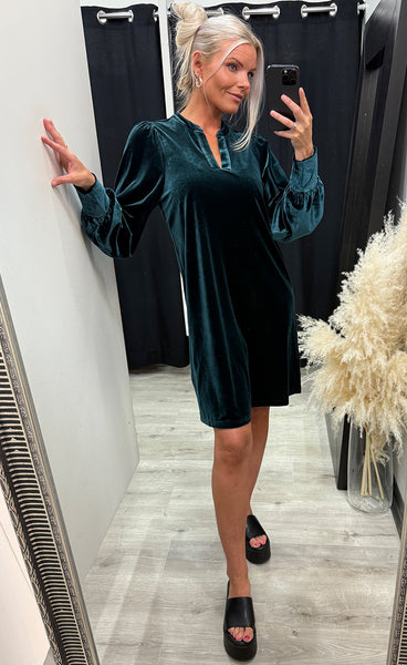 Barbara dress - forest green