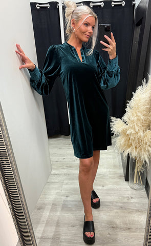 Barbara dress - forest green