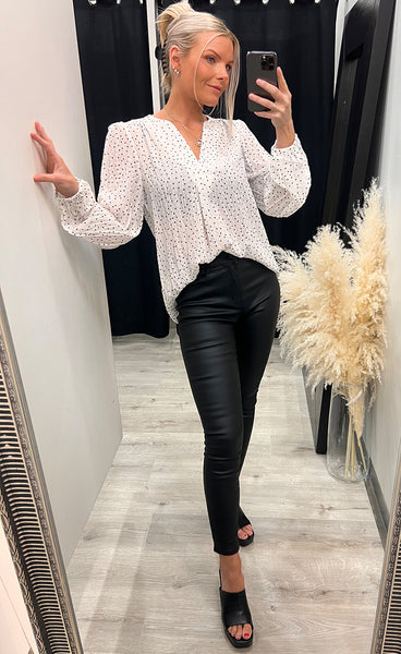 Hanna blouse - cloud dancer