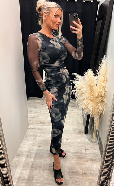 Esme dress - blurred flower