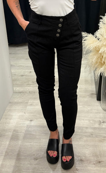 Trille boyfriend trousers - black