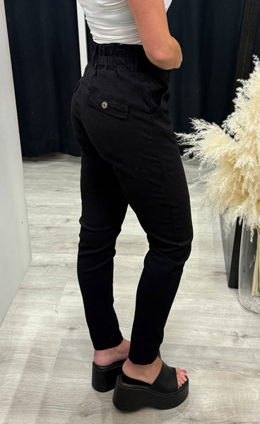 Trille boyfriend trousers - black