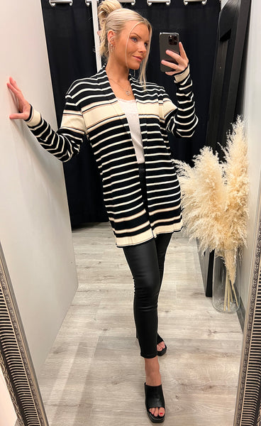Esther cardigan - black striped