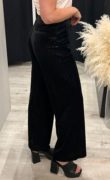 Kate glamour pants - black glitter