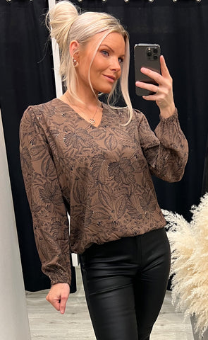 Kiki blouse 3 - brown mix