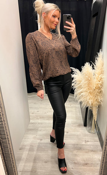Kiki blouse 3 - brown mix