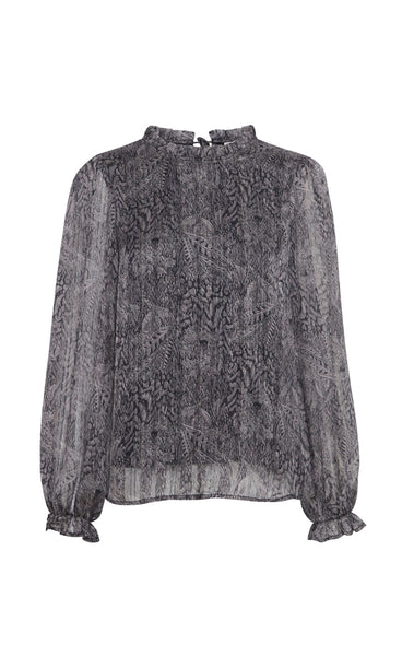 Meggy blouse - feather print